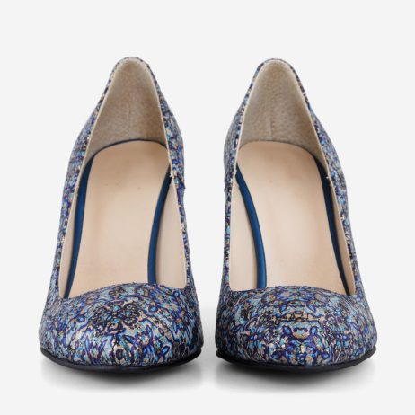 Pantofi stiletto dama de piele C13 - imagine 3