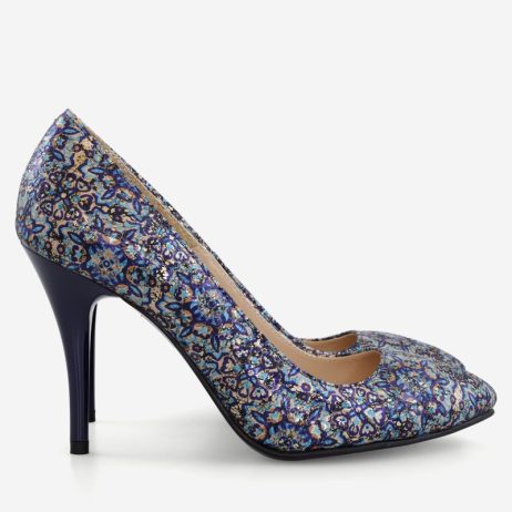 Pantofi stiletto dama de piele C13 - imagine 6
