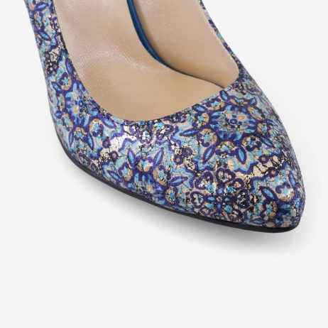Pantofi stiletto dama de piele C13 - imagine 5