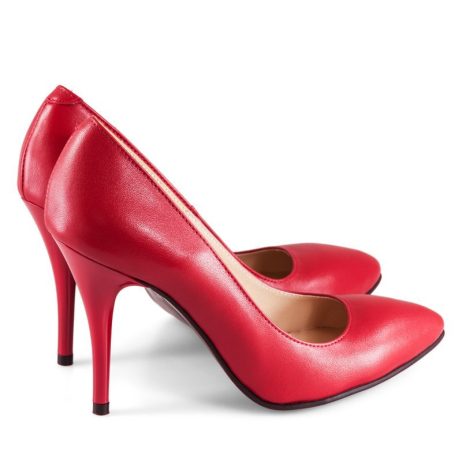 Pantofi stiletto dama de piele C16 - imagine 5