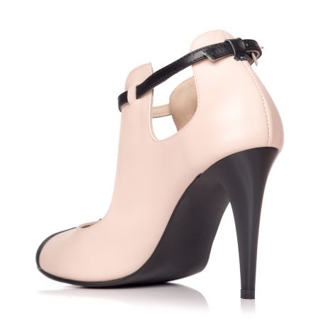 Sandale gheata piele naturala R3 nude - imagine 3