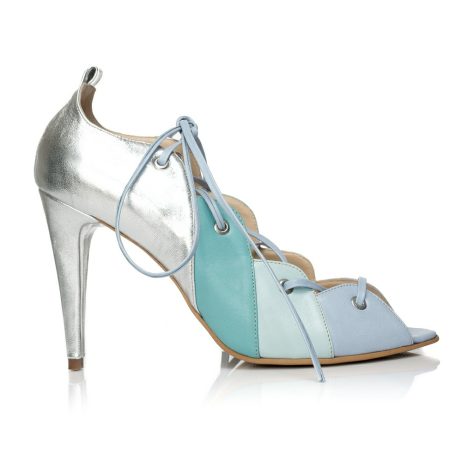 sandale bleu sandale cu siret