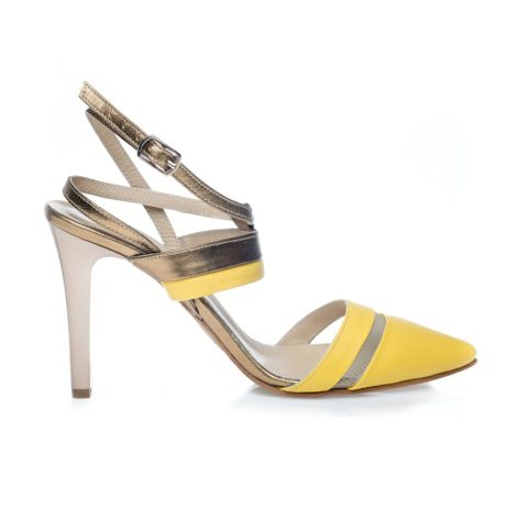 sandale dama piele sandale galbene