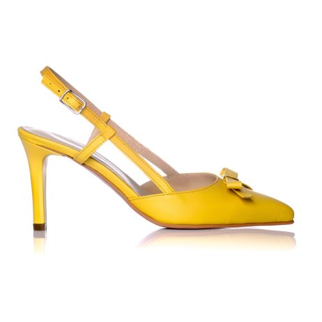 sandale galbene sandale piele dama