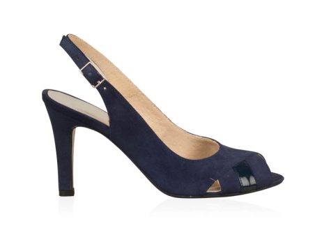 sandale dama piele bleumarin
