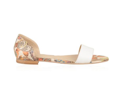 Sandale piele naturala M33 alb