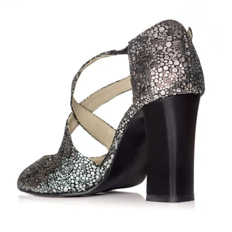 Sandale dama piele naturala Mimi silver W3 - imagine 3