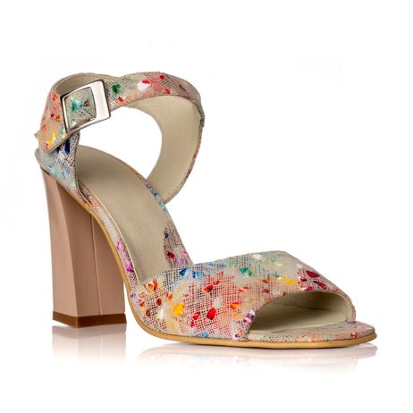 Sandale dama piele naturala Lysa W8 multicolor - imagine 3