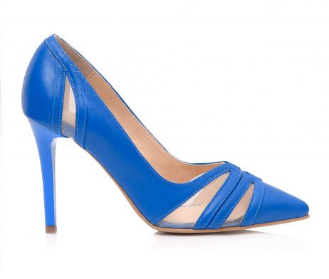 pantofi stiletto pantofi albastru electric pantofi piele