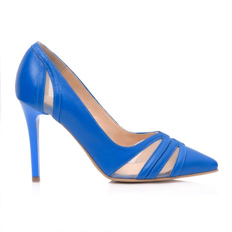 pantofi stiletto pantofi albastru electric pantofi piele
