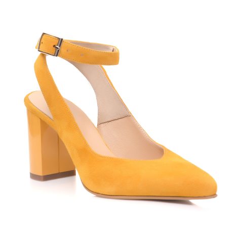 Pantofi dama de piele tip sanda Clasy bareta - imagine 2