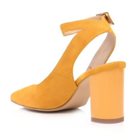 Pantofi dama de piele tip sanda Clasy bareta - imagine 4