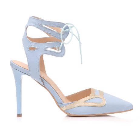 sandale bleu sandale piele bleu