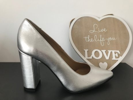 pantofi dama argintiu pantofi argintii pantofi piele argintiu pantofi silver