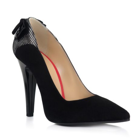 Pantofi stiletto dama de piele Elisa B1 - imagine 2