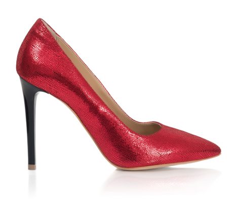 pantofi stiletto pantofi dama din piele rosie pantofi rosii pantofi cu paiete