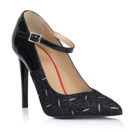 Pantofi stiletto dama de piele Hanna B4 - imagine 2