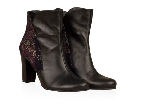 Botine dama din piele Mezi M96 - imagine 3