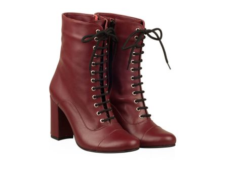 Botine dama din piele Aria M55 - imagine 2
