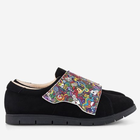 mocasini femei din piele naturala pantofi sport femei multicolori interesanti