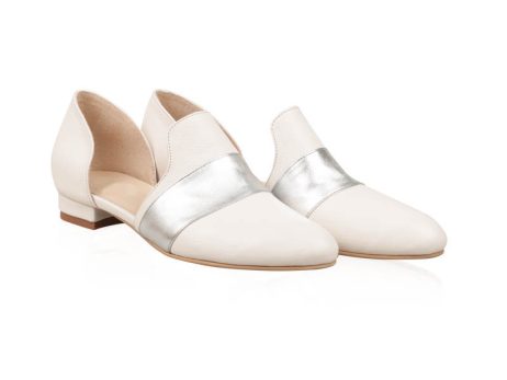 Pantofi oxford dama M52 alb - imagine 2