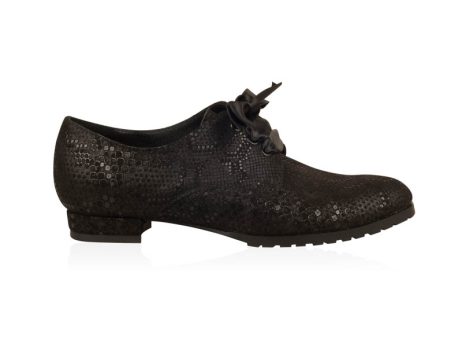 oxford pantofi dama la comanda negru simplu