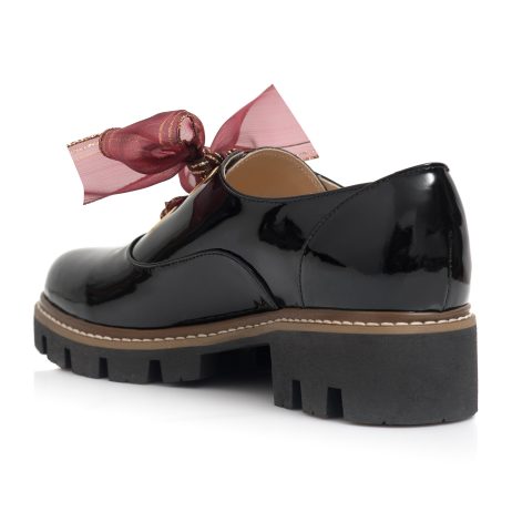 Pantofi dama cu talpa joasa si snur E50 n - imagine 7