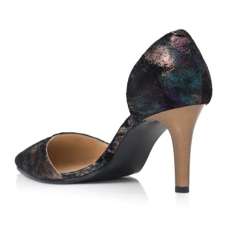 Pantofi stiletto dama de piele Carlita E12 cut colors - imagine 4