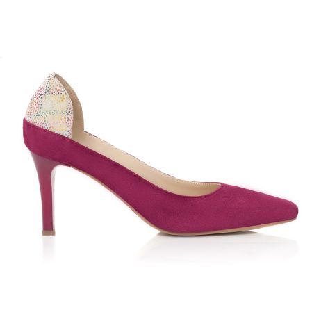 pantofi stiletto toc mic pantofi fuchsia pantofi mov