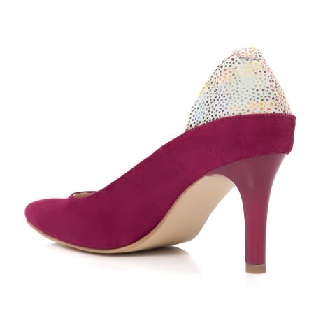Pantofi stiletto dama de piele Clarise f - imagine 4