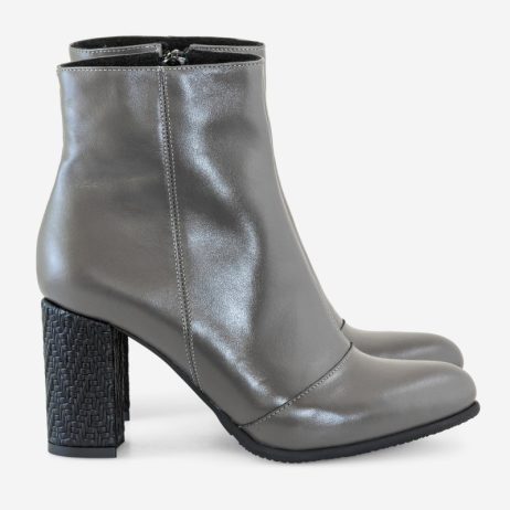 botine dama gri botine piele gri