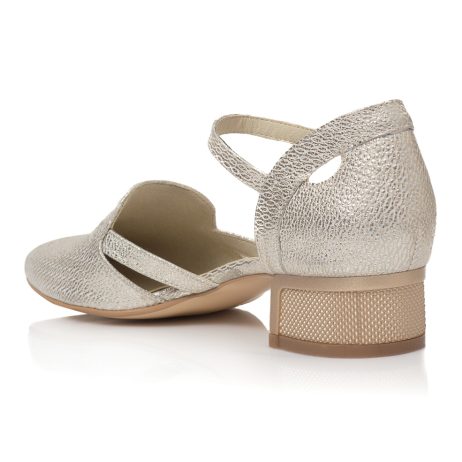 Pantofi oxford dama piele Office W20 silver - imagine 4