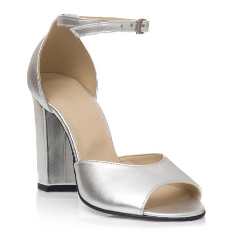 Sandale piele naturala Lisy W1 silver - imagine 2