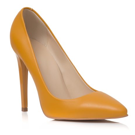 Pantofi stiletto dama de piele Lady G - imagine 2