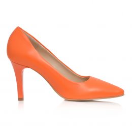 pantofi stiletto pantofi la comanda pantofi portocaliu pantofi orange