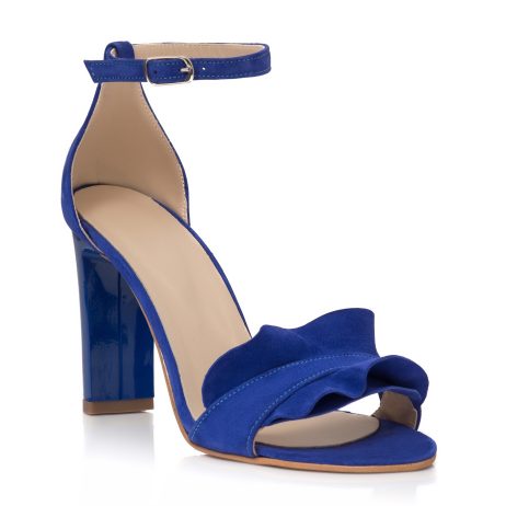 Sandale piele naturala Emilia E19 toc gros - imagine 2