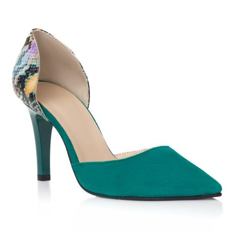 Pantofi stiletto dama de piele Lorelai E14 v - imagine 2