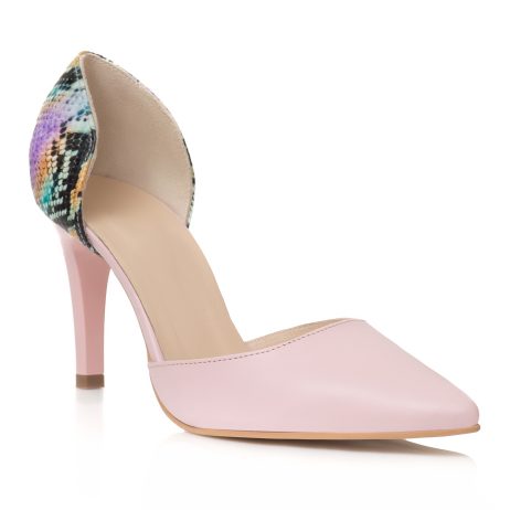 Pantofi stiletto dama de piele Lorelai E14 n - imagine 2
