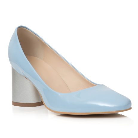 Pantofi dama de piele Geo E10 blue - imagine 2