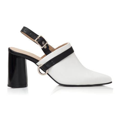 pantofi din piele pantofi saboti pantofi alb negru