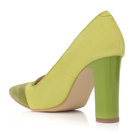 Pantofi stiletto dama de piele cu toc Faty E28 v - imagine 4