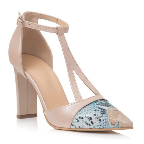 Pantofi dama de piele Came duo varf colorat - imagine 2