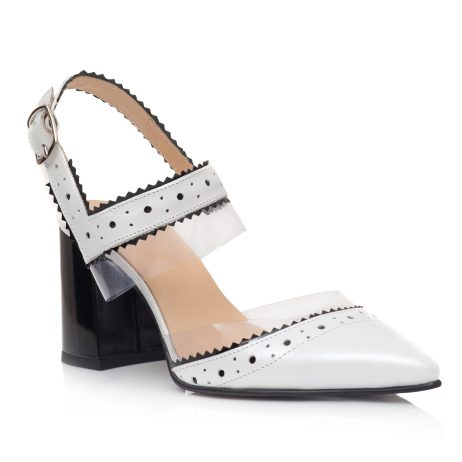 Pantofi dama de piele tip sanda Saby - imagine 2