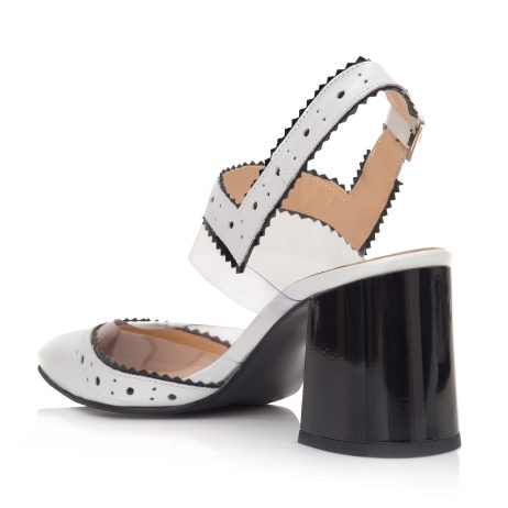 Pantofi dama de piele tip sanda Saby - imagine 4