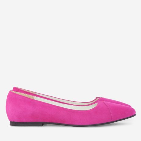 Balerini Piele Fucsia/Albastru Electric D15 - orice culoare - imagine 4