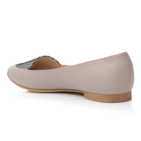 Balerini Piele Nude/Gri Estela - orice culoare - imagine 3