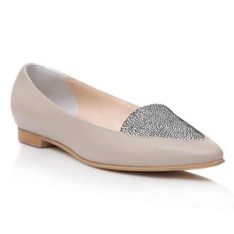 Balerini Piele Nude/Gri Estela - orice culoare - imagine 4