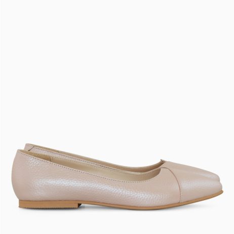 Balerini Piele Nude/Negru Electric D15 - orice culoare - imagine 6