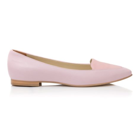 Balerini Piele Nude/Gri Estela - orice culoare