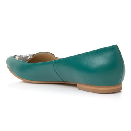 Balerini Piele Turcoaz Estela - orice culoare - imagine 3